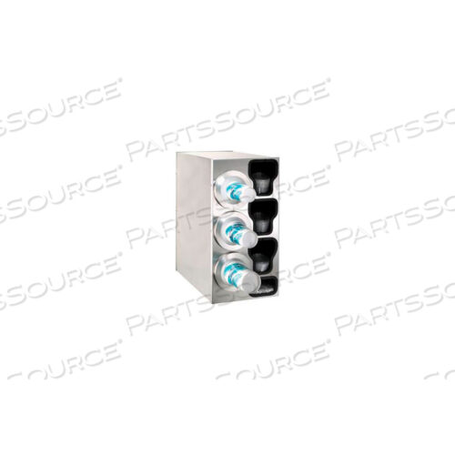 COUNTERTOP LEFT 3 CUP DISPENSING CABINET W/ORGANIZERS - SS