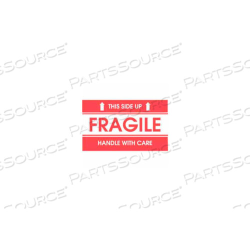 OEM#: DL1521ХРУПКАЯ ЭТОЙ СТОРОНОЙ ВВЕРХ 2 X 3 - БЕЛЫЙ / КРАСНЫЙ от Decker Tape Products