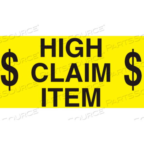 OEM#: DL2443HIGH CLAIM ITEM 3 X 5 - ЯРКО-ЖЕЛТЫЙ / ЧЕРНЫЙ от Decker Tape Products