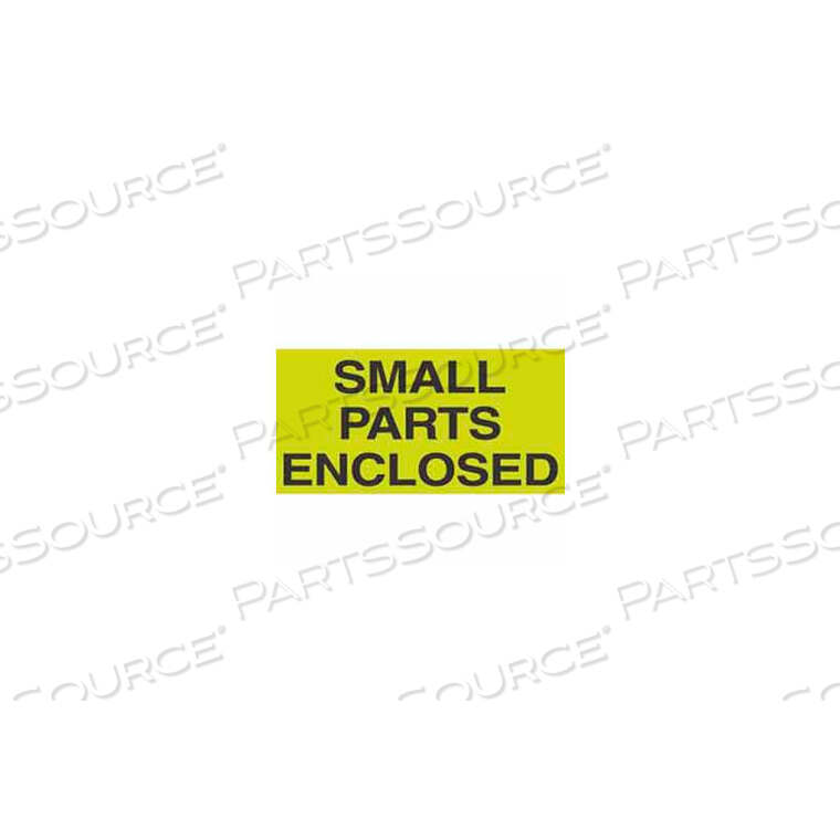 OEM#: DL2561SMALL PARTS ENCLOSED 3 X 5 - FLUORESCENT GREEN / BLACK by Decker Tape Products