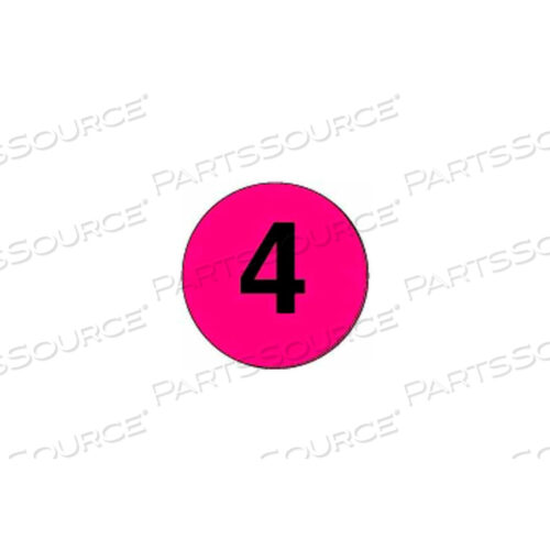 OEM#: DL69482 ДИСК ДИАМЕТРОМ #4 - ФЛУОРЕСЦЕНТНЫЙ РОЗОВЫЙ / ЧЕРНЫЙ от Decker Tape Products