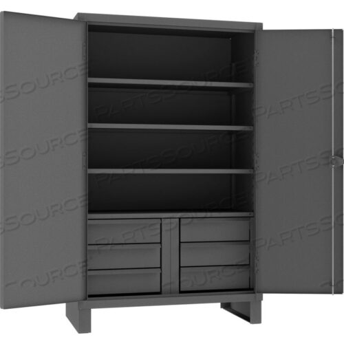 OEM#: HDCD244878-6B95-D834ШКАФ ДЛЯ ПРОЧНЫХ УСЛОВИЙ С ЯЩИКАМИ 12-ГАБАРИТНОГО ТИПА, 48 Ш X 24 Г X 78 В от Durham Manufacturing Company