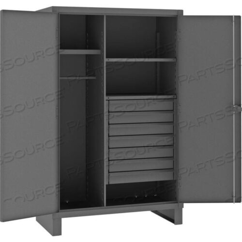 OEM#: HDWC244878-7M95-D834ШКАФ КОМБИНИРОВАННЫЙ СВЕРХПРОЧНЫЙ 12-ТИПОРАЗМЕРНЫЙ С ЯЩИКАМИ, 48 Ш X 24 Г X 78 В от Durham Manufacturing Company