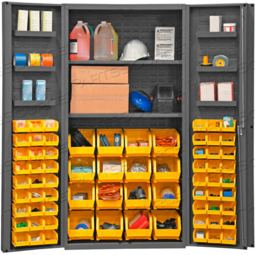 OEM#: DC36-642S6DS-95GBIN ШКАФ С ГЛУБОКОЙ ДВЕРЬЮ - 64 ЖЕЛТЫХ ЯЩИКА, 16 GA. ЦЕЛЬНОСВАРНОЙ ШКАФ 36X24X72 от Durham Manufacturing Company