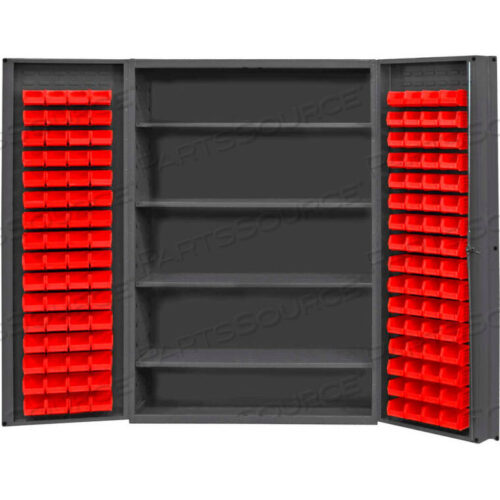 OEM#: DC48-128-4S-1795GBIN ШКАФ ГЛУБОКИЙ С ДВЕРЦОЙ - 128 КРАСНЫХ ЯЩИКОВ, 16 GA. ЦЕЛЬНОСВАРНОЙ ШКАФ 48 X 24 X 72 от Durham Manufacturing Company