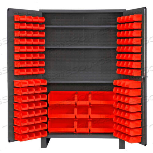 OEM#: JC-137-3S-1795GBIN ШКАФ С ПЛОСКОЙ ДВЕРЬЮ - 137 КРАСНЫХ ЯЩИКОВ, 16 GA ЦЕЛЬНОСВАРНОЙ ШКАФ 48 X 24 X 78 от Durham Manufacturing Company