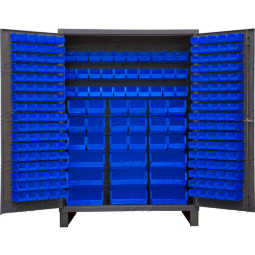 OEM#: SSC-227-5295GBIN ШКАФ С ЗАПОДЛИЦЕННОЙ ДВЕРЦЕЙ - 227 СИНИХ ЯЩИКОВ, 16 GA. ЦЕЛЬНОСВАРНОЙ ШКАФ 60X24X84 от Durham Manufacturing Company