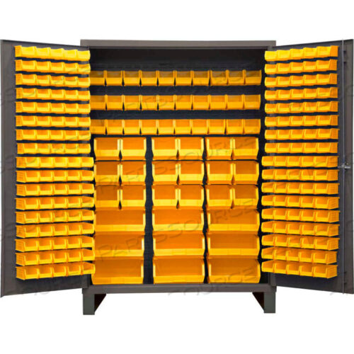 OEM#: SSC-227-95GBIN CABINET FLUSH DOOR - 227 YELLOW BINS, 16 GA. ALL-WELDED CABINET 60X24X84 by Durham Manufacturing Company