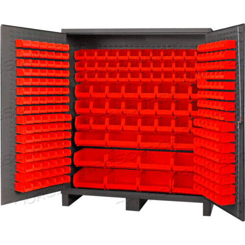 OEM#: SSC-722484-BDLP-264-1795GBIN CABINET FLUSH DOOR - 264 RED BINS, 16 GA ALL-WELDED CABINET 72 X 24 X 84 by Durham Manufacturing Company