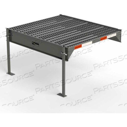СТАЛЬНАЯ ИНДИВИДУАЛЬНАЯ РАБОЧАЯ ПЛАТФОРМА, 36 Ш X 39 Г, 1 СТУПЕНЬ, 21 В, СЕРАЯ, НАГРУЗКА 500 ФУНТОВ.