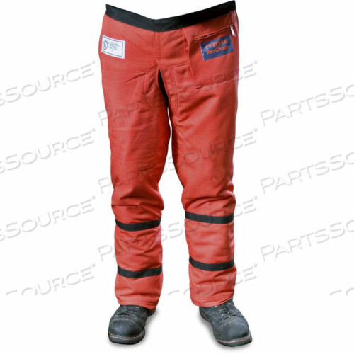 OEM#: WELJE9136CHAIN SAW CHAPS, 36L, WRAP-AROUND CALF PROTECTION, ORANGE by Elvex