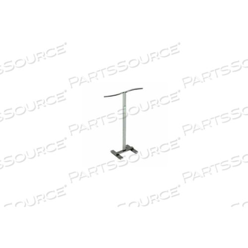 РЕГУЛИРУЕМАЯ 2-СТОРОННЯЯ ТОРГОВАЯ СТОЙКА С S-ОБРАЗНЫМИ ВЕРХНИМИ ПЕРИЛАМИ - САТИНОВЫЙ ХРОМ