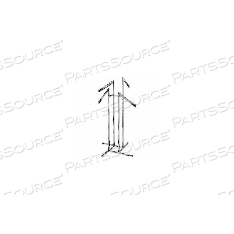 OEM#: K144-WAY С НАКЛОННЫМИ РУКАМИ () СТОЙКА ДЛЯ ОДЕЖДЫ - КВАДРАТНАЯ ТРУБА - ХРОМИРОВАННАЯ от Econoco