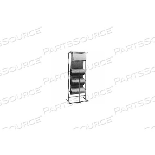 OEM#: K303 ГОРИЗОНТАЛЬНАЯ РАЗДАТОЧНАЯ СТОЙКА ИЗ РУЛОНА ПОЛИЭТИЛЕНА - КВАДРАТНАЯ ТРУБКА - ХРОМИРОВАННАЯ от Econoco