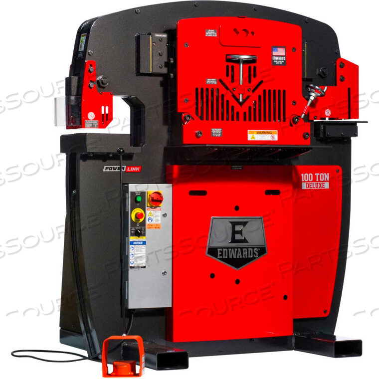 OEM#: IW100DX-3P575-AC100 TON DELUXE IRONWORKER - 3 ФАЗЫ, 575 В С ГИДРАВЛИЧЕСКИМ КОМПЛЕКТОМ ОТ Edwards Signaling