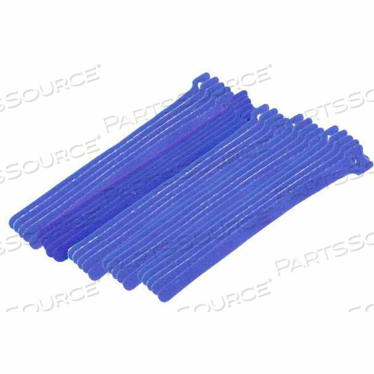 OEM#: 900-098-BUCABLE TIE, ЛЕНТА С КРЮЧКОМ, 8 ДЛИН. X 1/2 ШТ., СИНИЙ, 25 шт./УП, Eclipse Enterprises, Inc.