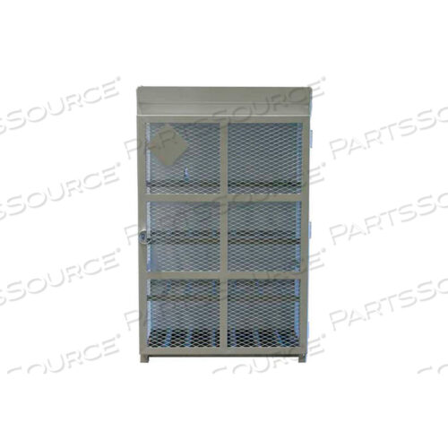 OEM#: ENC-FC-33-12-WHITE-HS12 ЕМКОСТЬ, ЦИЛИНДРЫ 33 ФУНТА, СТАЛЬНОЙ ГАЗОВЫЙ БАЛЛОННЫЙ КОРПУС ВЫСОКОЙ БЕЗОПАСНОСТИ, 44 Ш X 30 Г X 68 В, БЕЛЫЙ от Post Guard