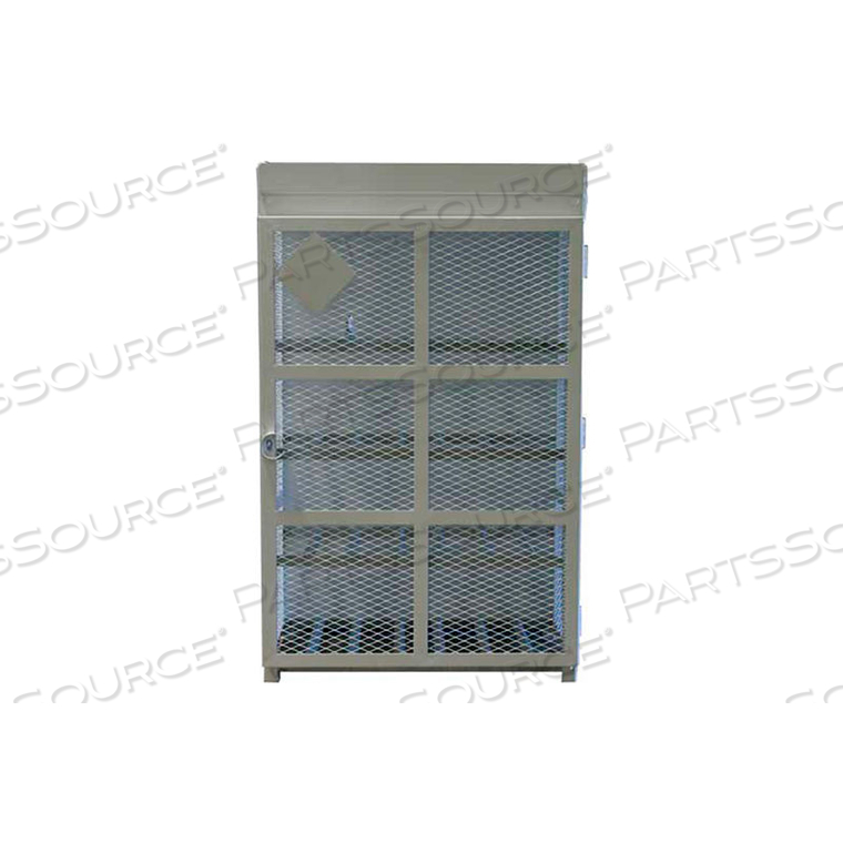 OEM#: ENC-FC-33-12-WHITE-HS12 ЕМКОСТЬ, ЦИЛИНДРЫ 33 ФУНТА, СТАЛЬНОЙ ГАЗОВЫЙ БАЛЛОННЫЙ КОРПУС ВЫСОКОЙ БЕЗОПАСНОСТИ, 44 Ш X 30 Г X 68 В, БЕЛЫЙ от Post Guard