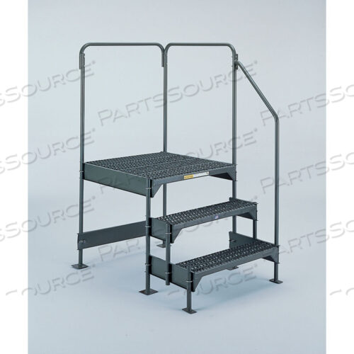 СТАЛЬНАЯ ИНДИВИДУАЛЬНАЯ РАБОЧАЯ ПЛАТФОРМА С 3 СТУПЕНЬКАМИ, ШИРИНОЙ 36 GRIP STRAY, СЕРАЯ, НАГРУЗКА 500 ФУНТОВ.