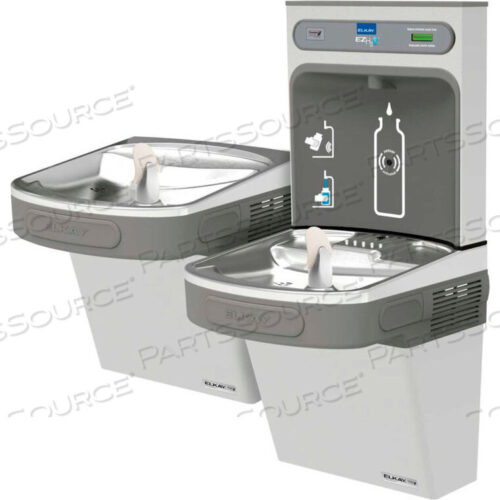 OEM#: EZSTLG8WSSKEZH2O СТАНЦИЯ ДЛЯ ЗАПРАВКИ БУТЫЛОК ВОДЫ, ДВУХУРОВНЕВЫЙ ЗЕЛЕНЫЙ ADA-ХОЛОДИЛЬНИК, ХОЛОДИЛЬНАЯ СТАЛЬ, SS, Elkay