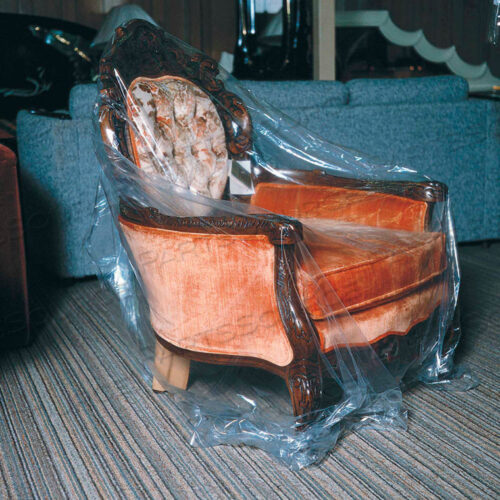 МЕБЕЛЬНЫЕ СУМКИ, ПОДХОДЯТ ДЛЯ 54 СТУЛОВ, 88 X 28 1 МИЛ ПРОЗРАЧНЫЙ, 185/УПАКОВКА