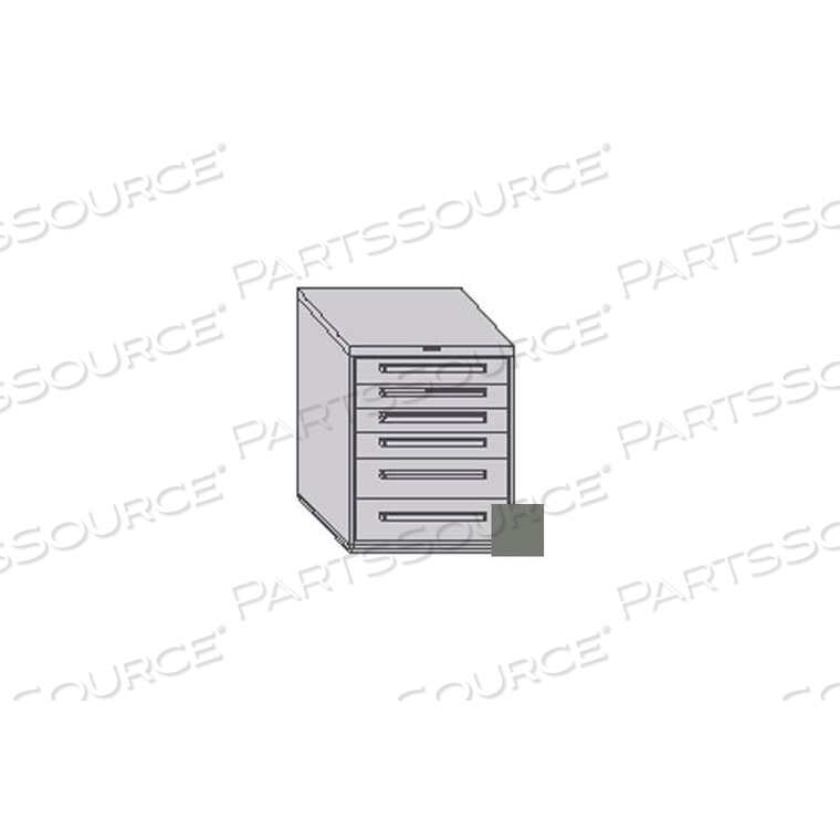 OEM#: 443038-042MT-4101KA-GY30W МОДУЛЬНЫЙ ШКАФ 6 ЯЩИКОВ БЕЗ РАЗДЕЛИТЕЛЯ, 38H, ЗАМОК ПОД ОДИН КЛЮЧ-ГЛАДКИЙ ОФИСНЫЙ СЕРЫЙ от Equipto