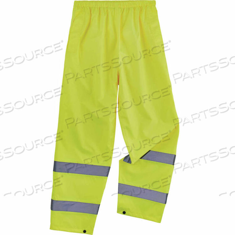 OEM#: 25347CLASS E LIGHTWEIGHT HI-VIS RAIN PANTS, LIME, 3XL by Ergodyne