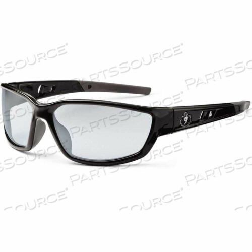 ЗАЩИТНЫЕ ОЧКИ SKULLERZ KVASIR, ЛИНЗЫ ДЛЯ ВНУТРЕННЕГО И УЛИЧНОГО ПРИМЕНЕНИЯ, ЧЕРНАЯ ОПРАВА