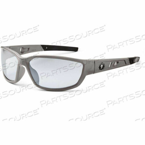 ЗАЩИТНЫЕ ОЧКИ SKULLERZ KVASIR, ЛИНЗЫ ДЛЯ ВНУТРЕННЕГО И УЛИЧНОГО ПРИМЕНЕНИЯ, МАТОВО-СЕРАЯ ОПРАВА