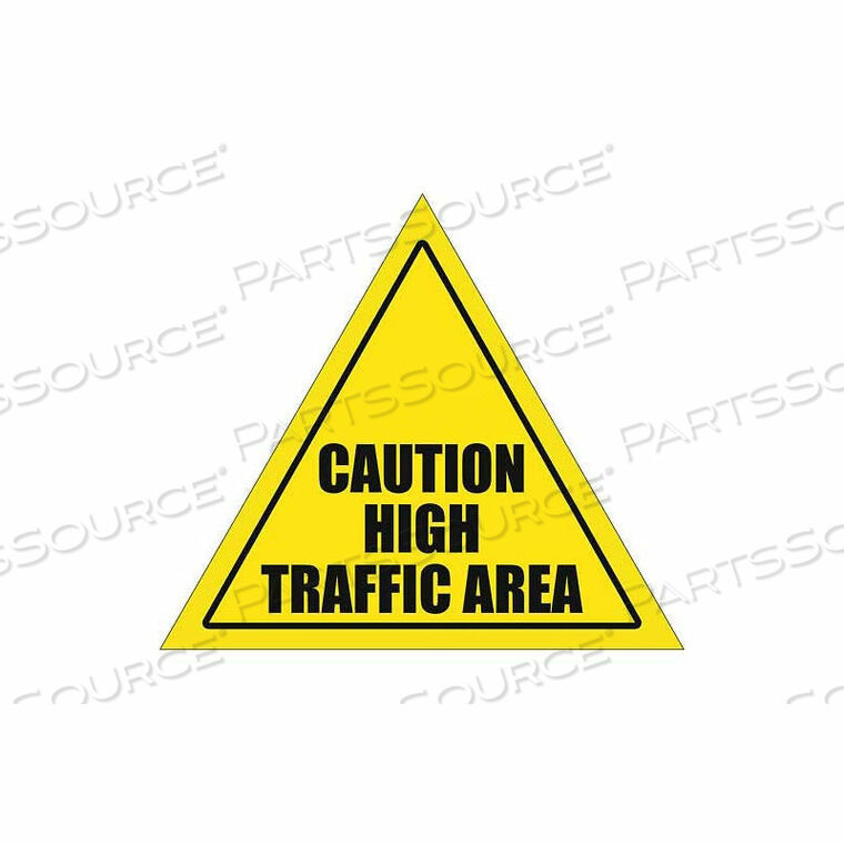 OEM#: DS-SIGN 12-0109ТРЕУГОЛЬНЫЙ ЗНАК DURASTRIPE 12 — ОСТОРОЖНО! ЗОНА С ВЫСОКОЙ ИНТЕНСИВНОСТЬЮ ДВИЖЕНИЯ от ERGOMAT INC.