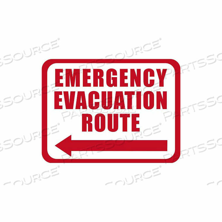 OEM#: DS-SIGN 12X9-0306DURASTRIPE 12X9 ПРЯМОУГОЛЬНИК - ПУТЬ АВАРИЙНОЙ ЭВАКУАЦИИ от ERGOMAT INC.