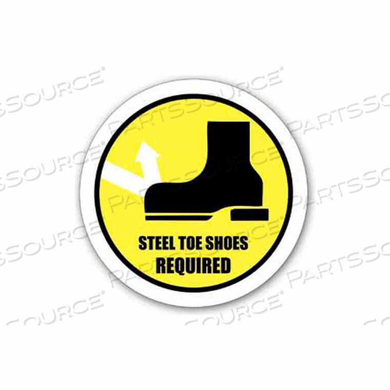 OEM#: DS-SIGN 16-0164ЗНАК DURASTRIPE 16 ROUND — ТРЕБУЕТСЯ ОБУВЬ СО СТАЛЬНЫМ НОСКОМ ОТ ERGOMAT INC.