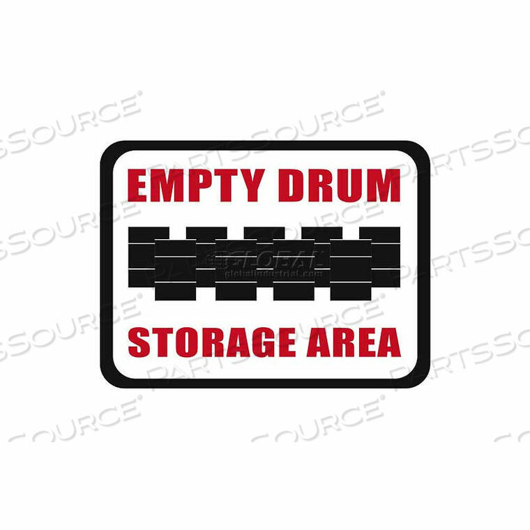 OEM#: DS-SIGN 36X27-0349DURASTRIPE 36X27 ПРЯМОУГОЛЬНИК - ЗОНА ХРАНЕНИЯ ПУСТЫХ БОЧЕК от ERGOMAT INC.
