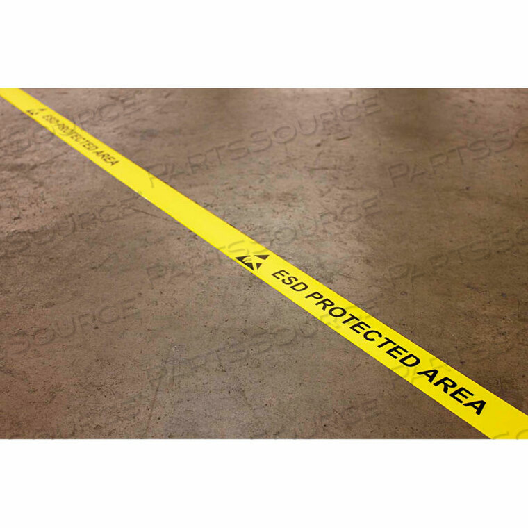 OEM#: DSIL250Y-ESD-TYPE GDURASTRIPE IN-LINE PRINTING, 2 Ш x 50 Л, ЖЕЛТЫЙ, ESD PROTECT AREA от ERGOMAT INC.