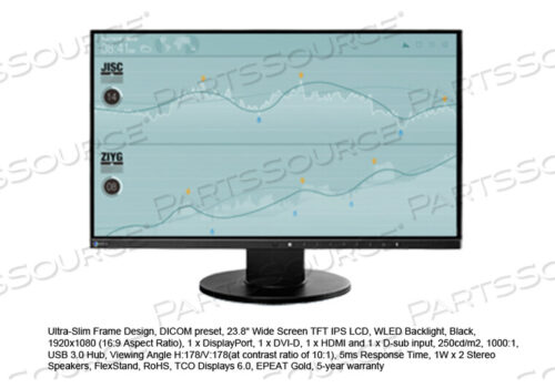 OEM#: EV2450FX-BKЖК-МОНИТОР, TFT, IPS-ПАНЕЛЬ, СООТНОШЕНИЕ СТОРОН 16:9, КОНТРАСТНОСТЬ 1000:1, РАЗМЕР ВИДИМОГО ИЗОБРАЖЕНИЯ 23,8 ДЮЙМА, ГОРИЗОНТАЛЬНАЯ РАЗВЕРТКА ОТ 31 ДО 68 КГЦ, ВЕРТИКАЛЬНАЯ РАЗВЕРТКА ОТ 59 ДО 61 ГЦ, ОПЕРАЦИЯ от Eizo Inc.
