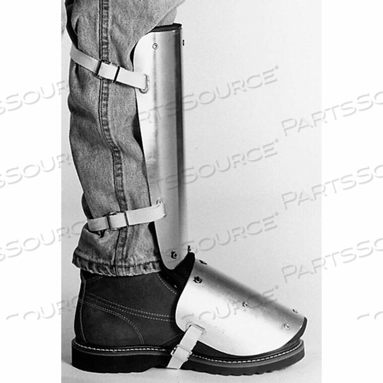 OEM#: 323-LSHIN-INSTEP GUARDS, WEB STRAPS, АЛЮМИНИЕВЫЙ СПЛАВ, 14L X 5W, 1 ПАРА от Ellwood Safety Appliance Co, Inc.