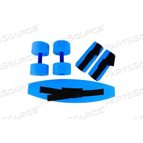 OEM#: 20-4201BCANDO DELUXE AQUATIC FERCISE KIT (ПОЯС ДЛЯ БЕГА, МАНЖЕТЫ ДЛЯ ЛОДЫЖКИ, РУЧКИ), СРЕДНИЙ, СИНИЙ от Fabrication Enterprises