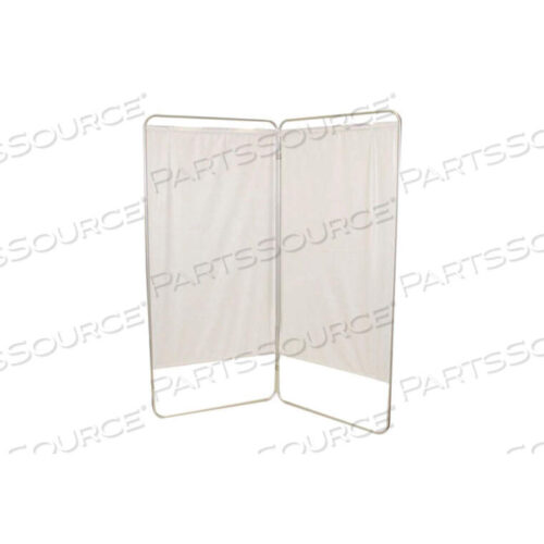 OEM#: 65-0120WFEI KING SIZE 2-PANEL PRIVACY SCREEN, 6 MIL VINYL PANELS, 59W X 68H, WHITE by Fabrication Enterprises