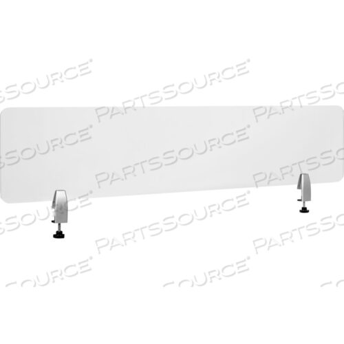 FLASH FURNITURE ПРОЗРАЧНАЯ АКРИЛОВАЯ ПЕРЕГОРОДКА ДЛЯ СТОЛА С ФУРНИТУРОЙ, 12H X 55L