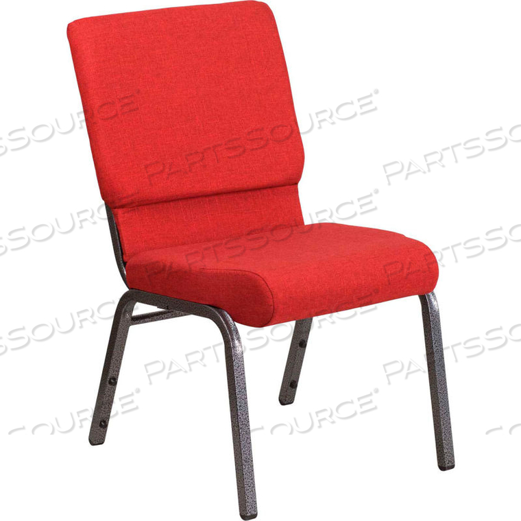 OEM#: FD-CH02185-SV-RED-GGFLASH FURNITURE 18.5W STACKING CHURCH CHAIR - FABRIC - RED - HERCULES SERIES от Flash Furniture