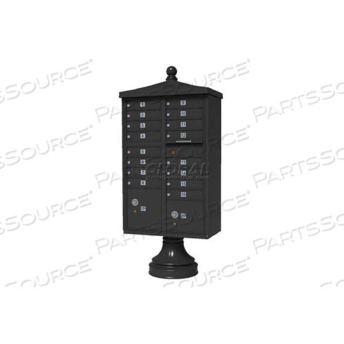 OEM#: 1570-16V2DBVITAL CLUSTER BOX UNIT С VOGUE TRADITIONAL ACCESSORIES, 16 БЛОКОВ И 2 ПОСЫЛОЧНЫХ ЯЩИКА, ТЕМНАЯ БРОНЗА от Florence Manufacturing Company