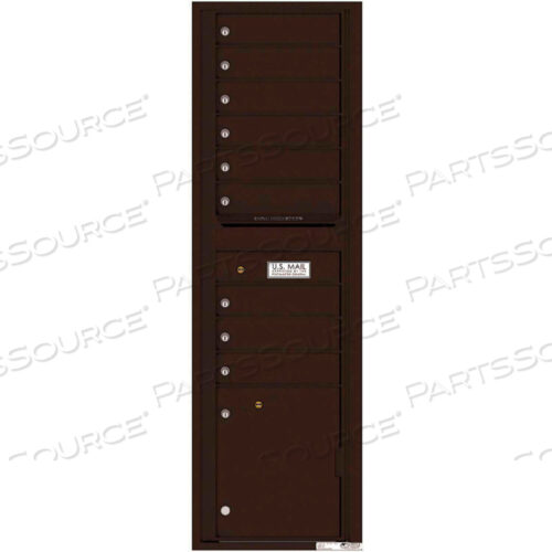 OEM#: 4C16S-09DBУНИВЕРСАЛЬНЫЙ ПОЧТОВЫЙ ЯЩИК 4C16S-09, 56-1/2H, 9 ПОЧТОВЫХ ЯЩИКОВ, 1 ПОСЫЛКА, ФРОНТАЛЬНАЯ ЗАГРУЗКА, КОРИЧНЕВЫЙ, USPS от Florence Manufacturing Company