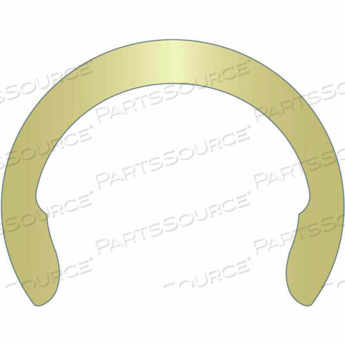 1 EXTERNAL CRESCENT RING - STAMPED - SPRING STEEL - ZINC YELLOW - USA