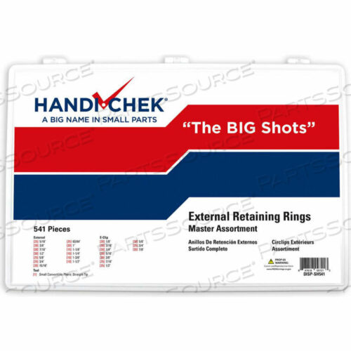 OEM#: DISP-SH541ВНЕШНЕЕ СТОПОРНОЕ КОЛЬЦО, АССОРТИМЕНТ 541 ШТ. от Flint Hills Trading