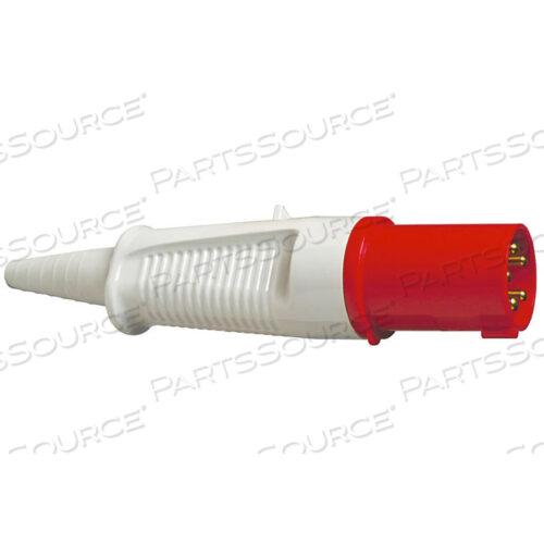 ВИЛКА, 60/63A, 5P, 400 В ПЕРЕМЕННОГО ТОКА, 6 Ч, IP44, С КАБЕЛЬНОЙ МУФТОЙ