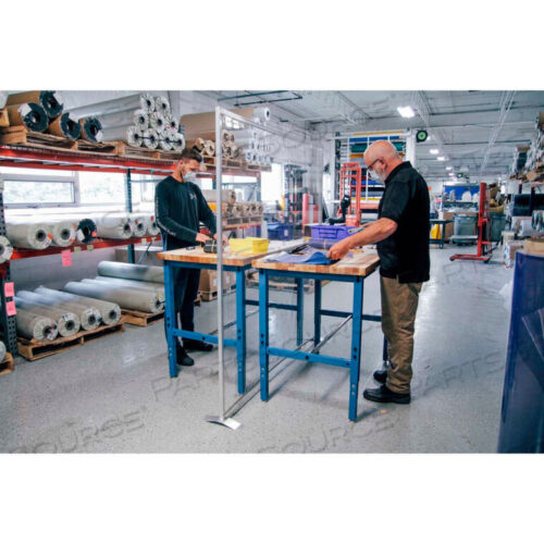 OEM#: 34132-WBПЕРЕГОРОДКА ДЛЯ РАБОТЫ С ОПОРОЙ НА ПОЛУ ДЛЯ ОБЕСПЕЧЕНИЯ ЛИЧНОЙ БЕЗОПАСНОСТИ 72Ш x 72В - ПРОЗРАЧНАЯ от Goffs Enterprises Inc.