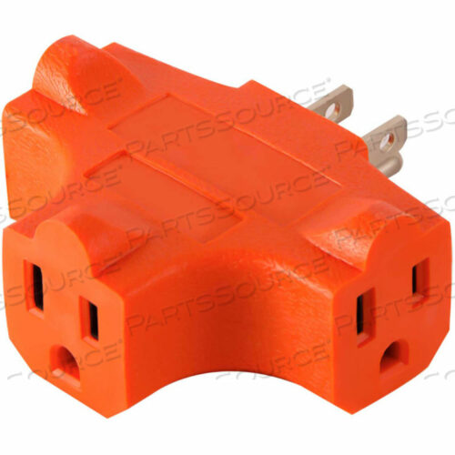 OEM#: GG-3406ORGOGREEN POWER 3 OUTLET CUBE ADAPTER, - ОРАНЖЕВЫЙ от Perf Power Go Green