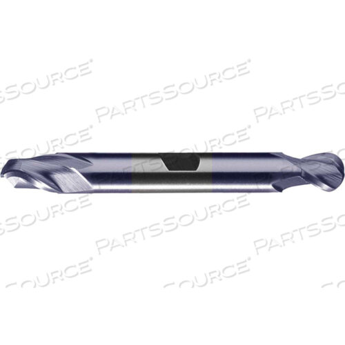 HD-2B-TC ДВУХЗУБАЯ СФЕРИЧЕСКАЯ ФРЕЗА HSS С 2 ЗУБЬЯМИ И КОНЦОМ TICN, 1 X 1 X 1-5/8 X 6-3/8
