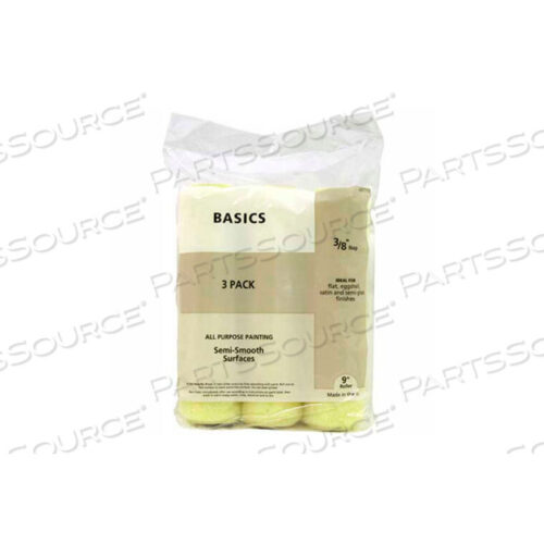 OEM#: 697773MASTER PAINTER 9 BASICS ROLLER COVER, 3/8 NAP, KNIT, SEMI SMOOTH, 3 PACK by General Paint And Manufacturing