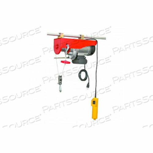 OEM#: WIREROPE.HOIST.16636Электрическая тросовая лебедка грузоподъемностью 1000 фунтов для мостовых кранов цехового крана от Gorbel, Inc.